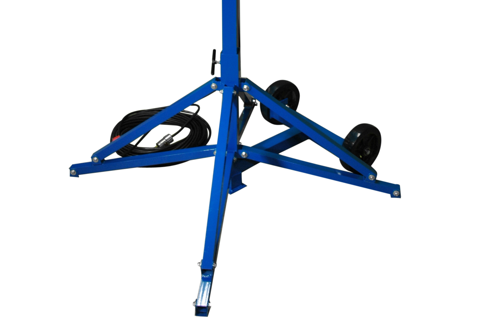 Collapsible Quadpod Base Stand with Wheels