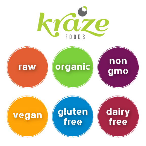 Kraze Foods Raw, Organic and Vegan Snacks