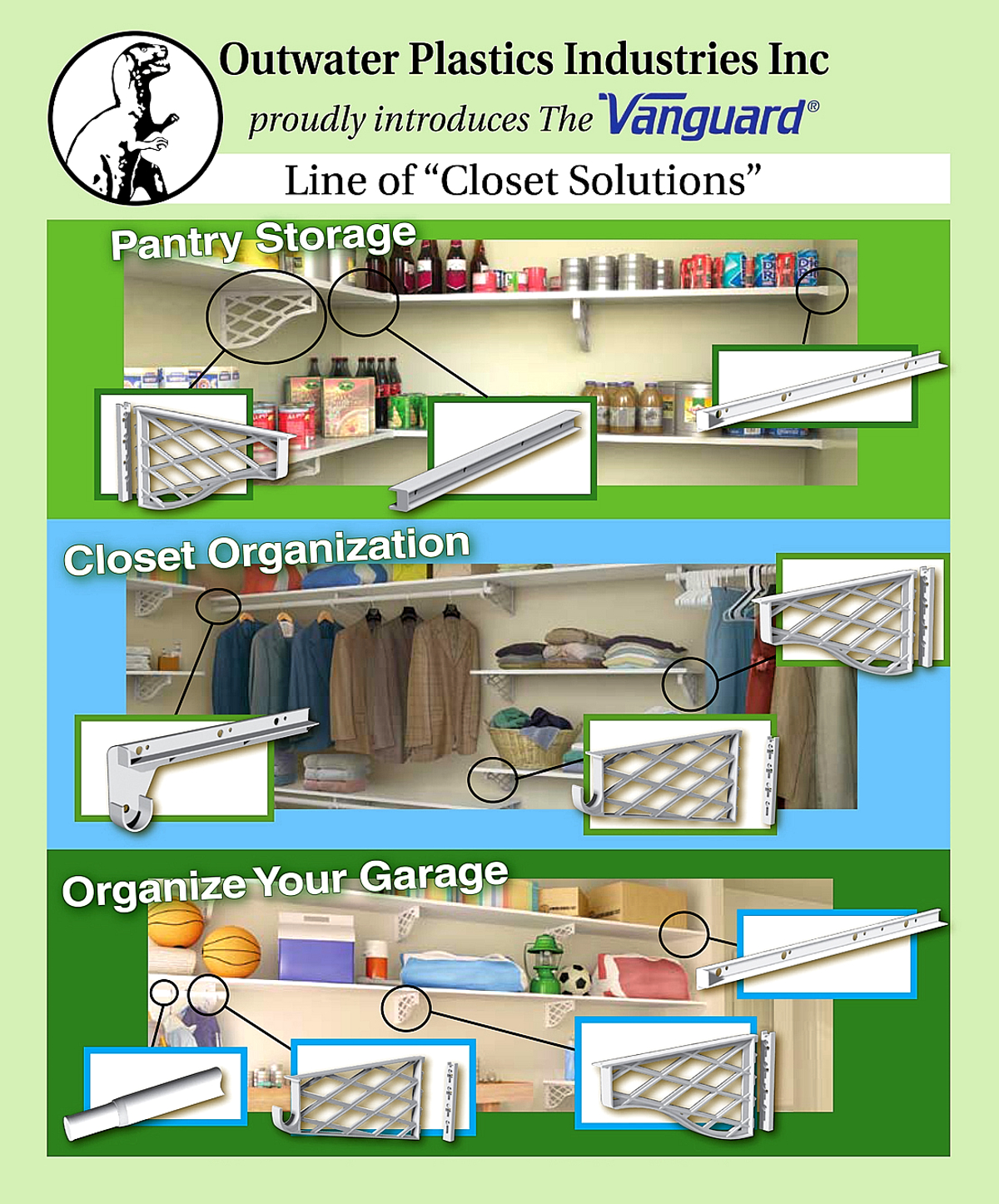 Vanguard “Closet, Pantry & Garage Solutions” by Outwater