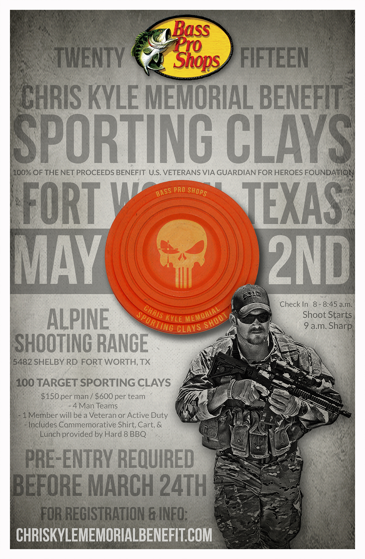 Chris Kyle Memorial Sporting Clays Event Poster
