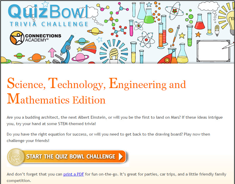 STEM Quiz Bowl Trivia Challenge—Connections Academy