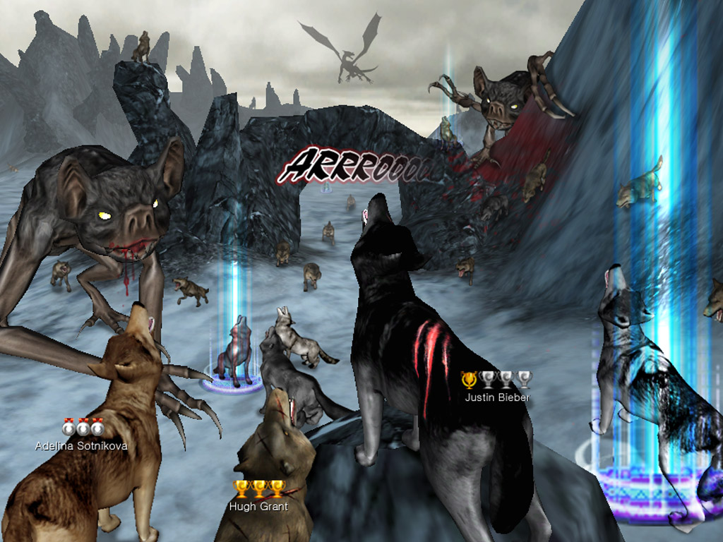 Wolf Online - Hunting Dragon - Call wolf friends