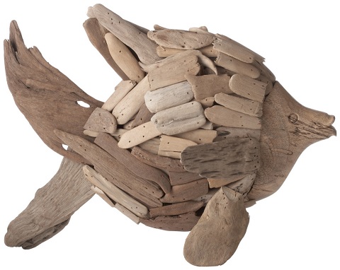 Natural Driftwood Angel Fish 356007 from Lazy Susan