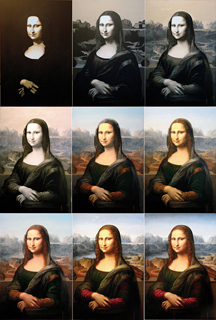 Cortez's "Mona Lisa" In Progress
