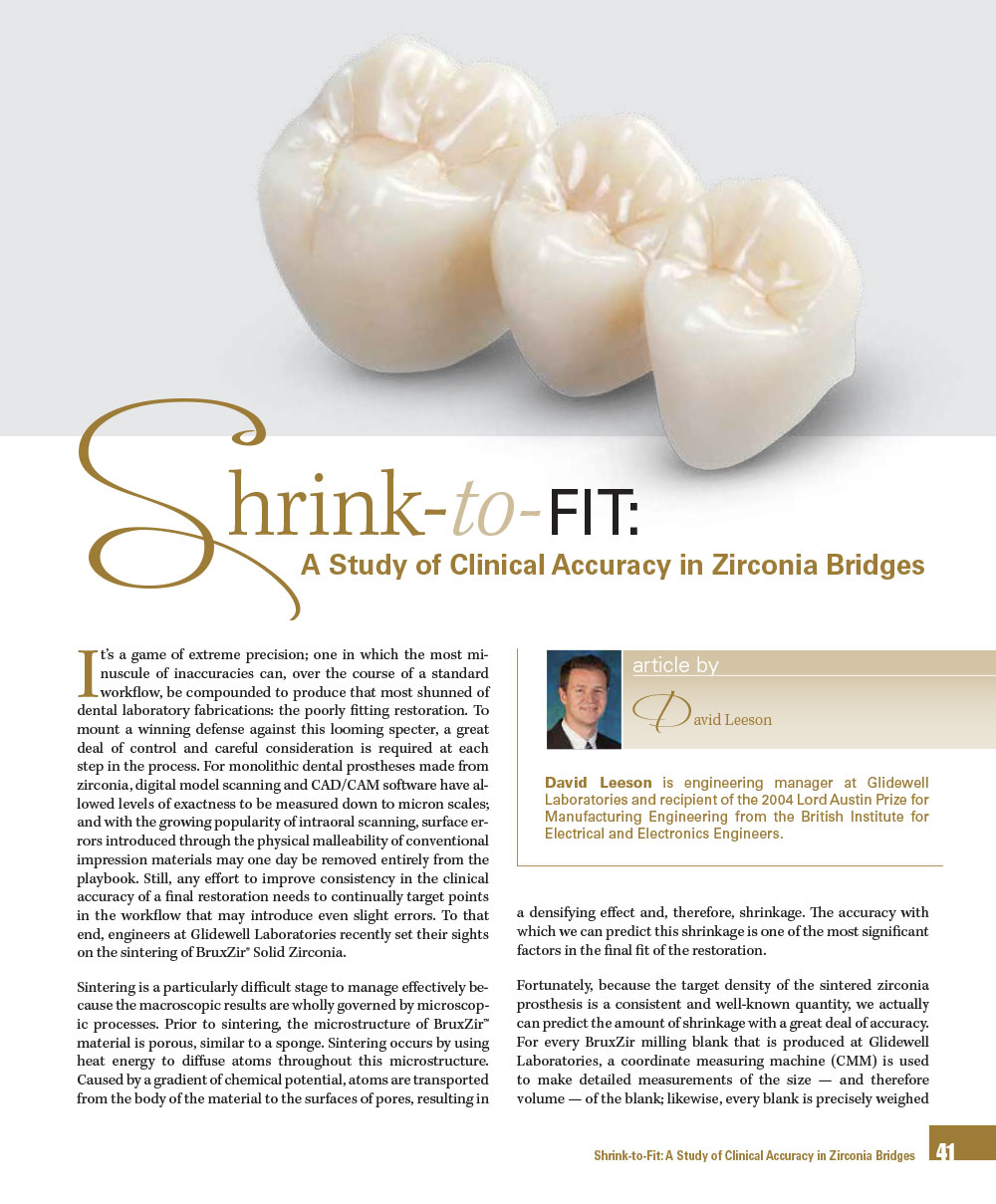 Shrink-to-Fit: A Study of Clinical Accuracy in Zirconia Bridges