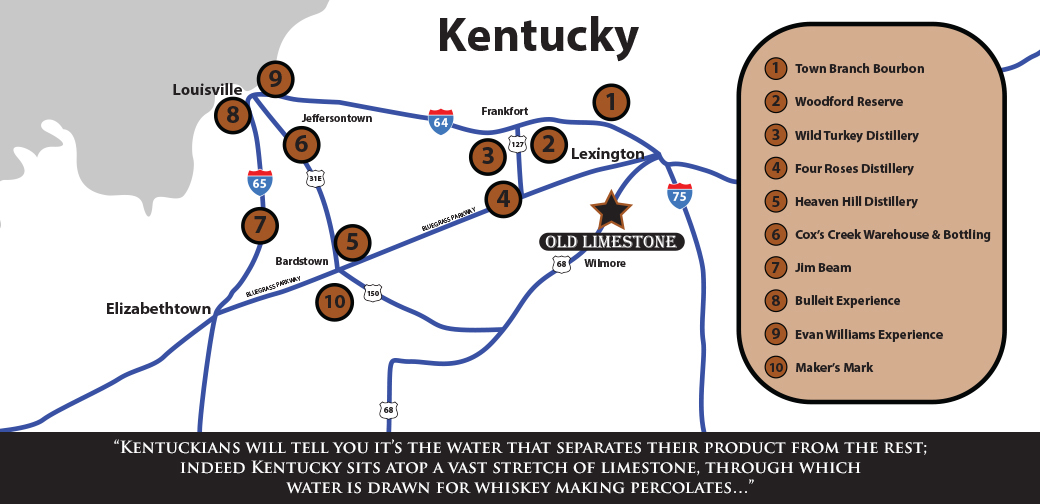 Kentucky's bourbon industry is located over the ancient limestone aquifer. So is Old Limestone.