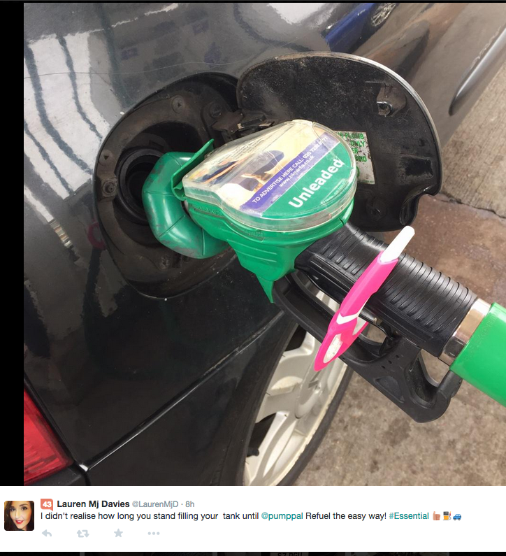 Pump Pal auto gadget for all British motorists wanting to fill up their vehicles