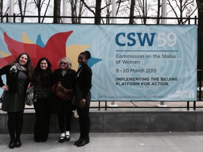 Notre Dame of Maryland University delegation to the meeting of the UN Committee on the Status of Women