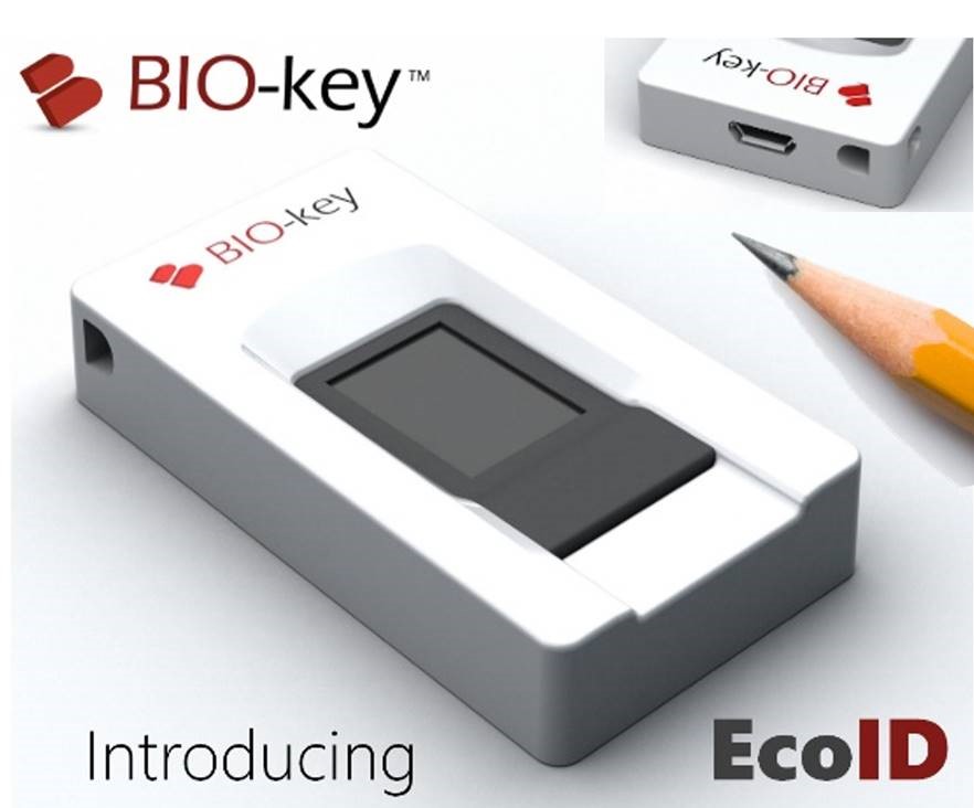 NEXT Biometrics' fingerprint sensor is a key component in BIO-key International's ne EcoID fingerprint reader.