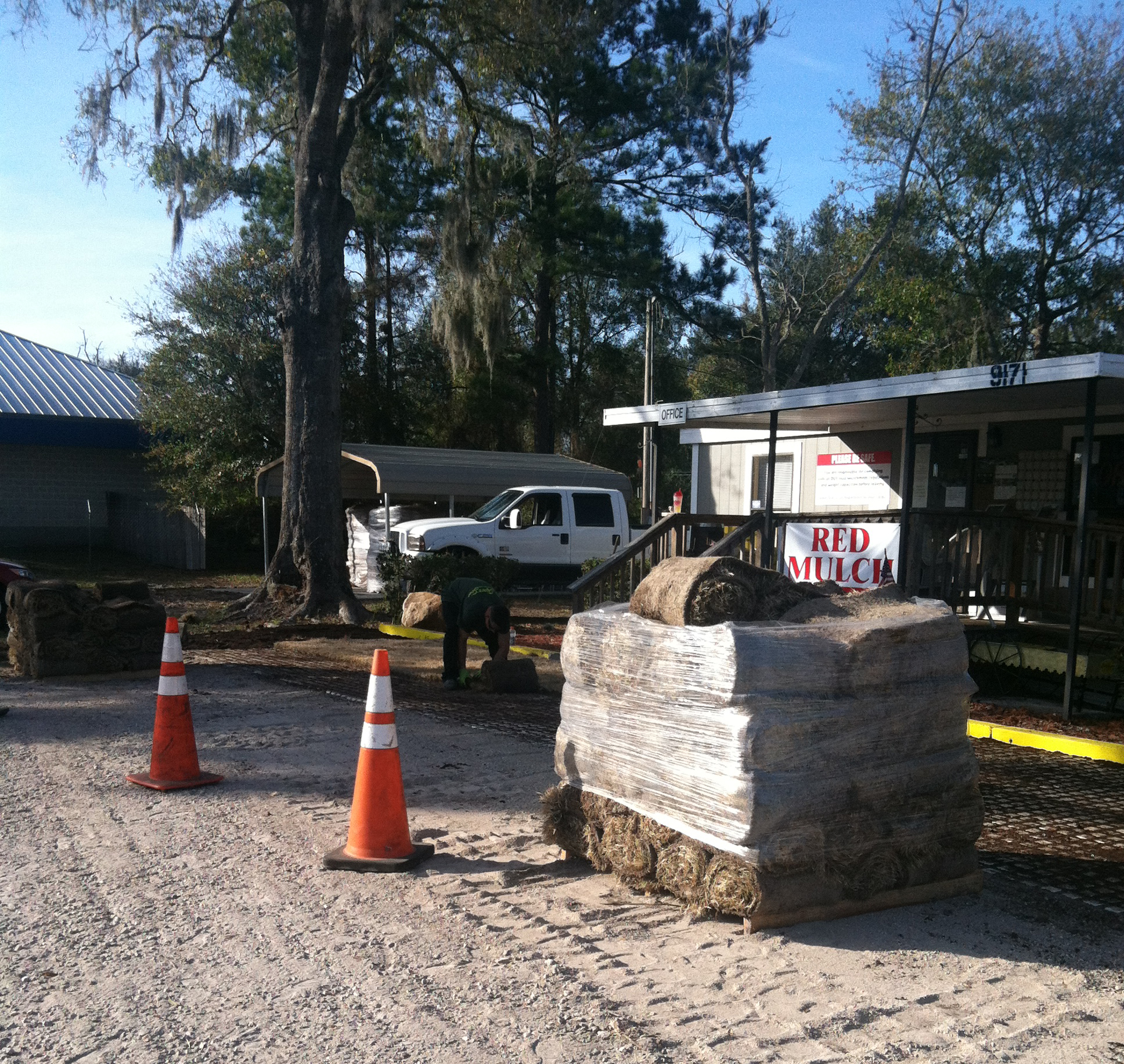 Drivable Grass sod installation at Super-Sod of Jacksonville, FL