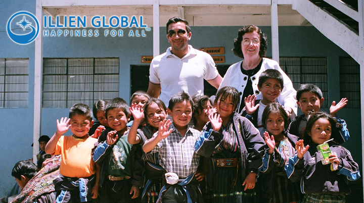 Chairman and CEO Jayme Illien of Illien Global Public Benefit Corporation  and Anna Belle Illien of Illien Adoptions International visit children in Guatemala.