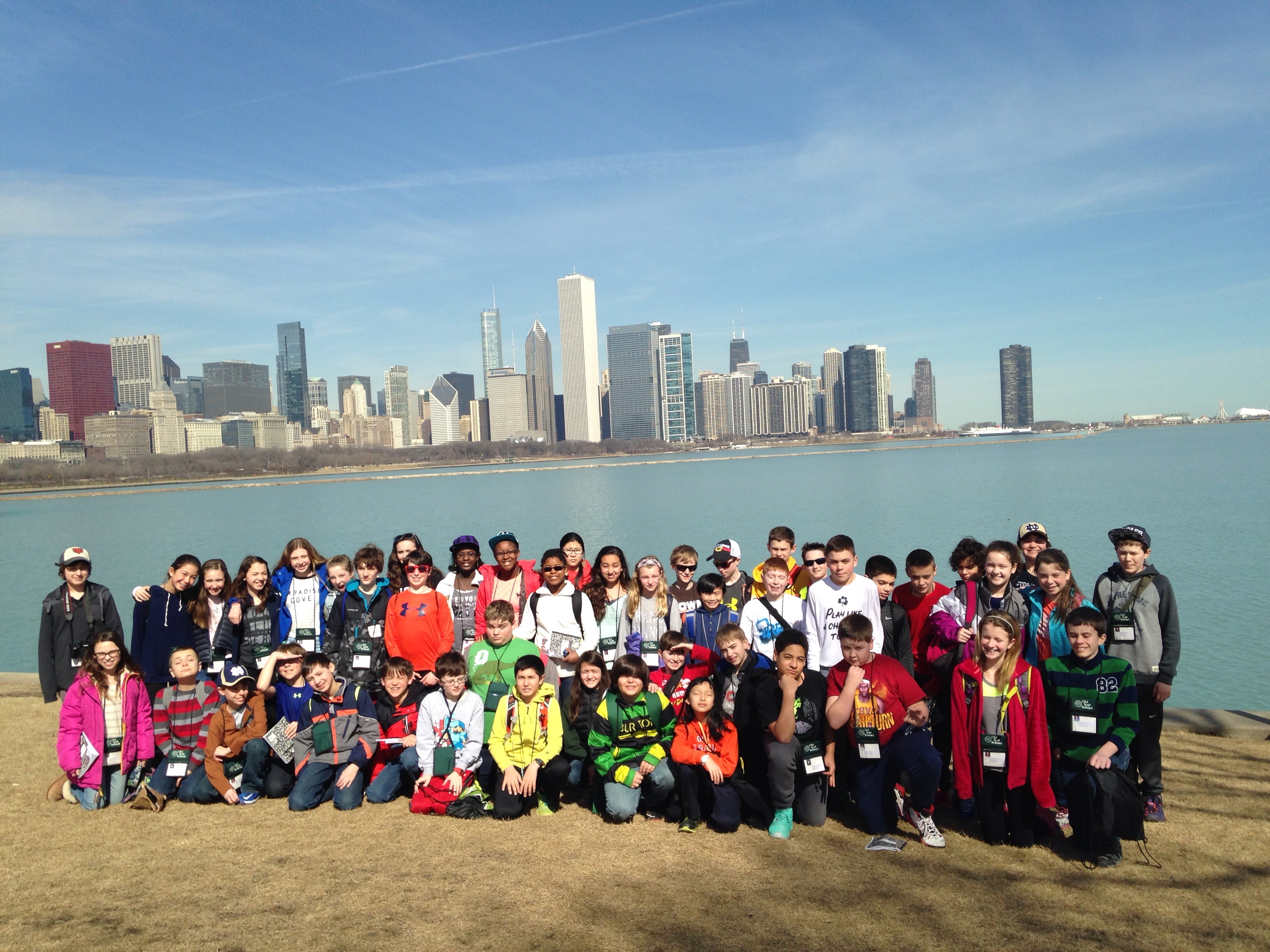 Old Trail School Grade 6 Students in Chicago 2015