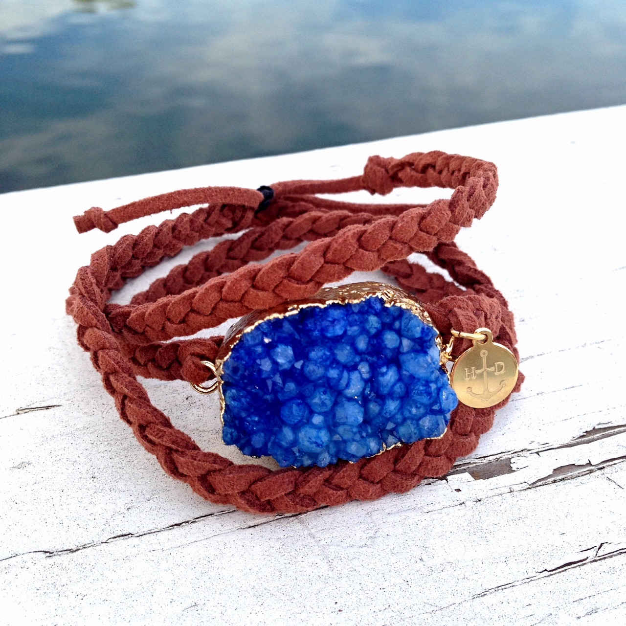 Bohemian Druzy Wrap Bracelet from Hope Anchored Designs.