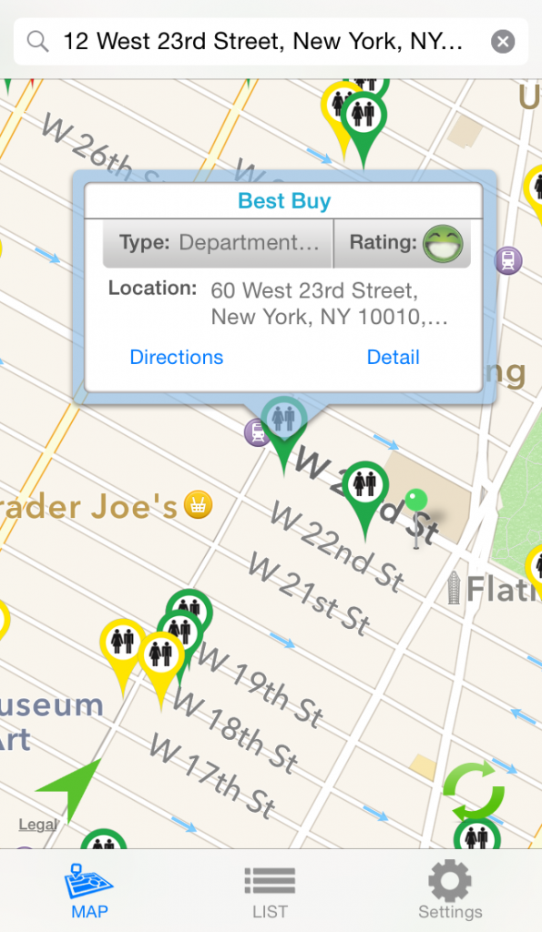 BathroomMap App Screenshot 2