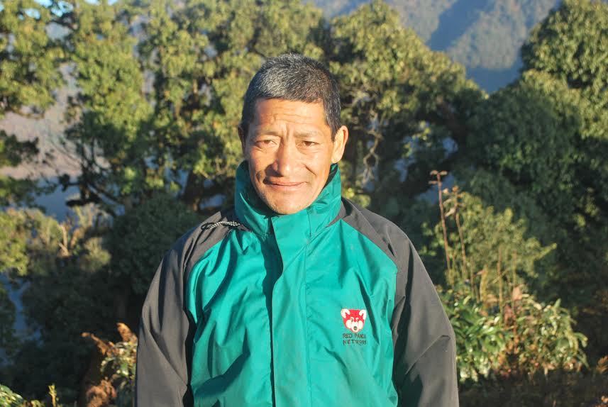 Indra Bahadur Gurung, Red Panda Network's most senior Forest Guardian