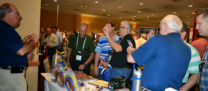 Uniweld booth at the 2015 HVACR Educators and Trainers Conference