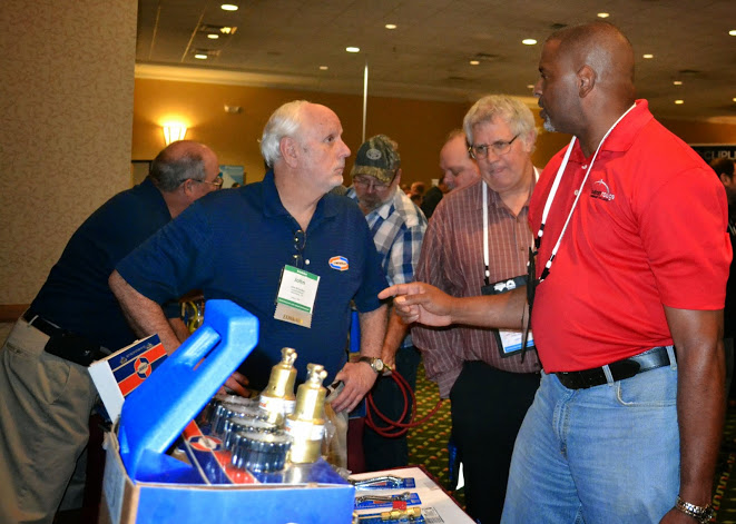 Uniweld booth at the 2015 HVACR Educators and Trainers Conference