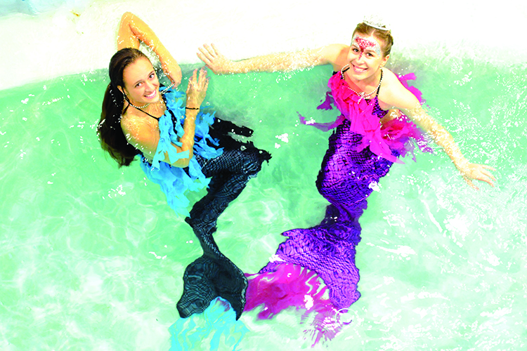 Live Mermaids Swim in Their Own 10,000 Gallon Pool