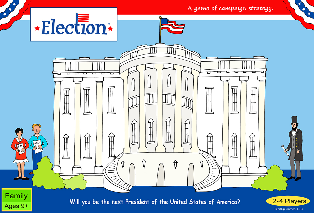 Election Board Game - Box Top