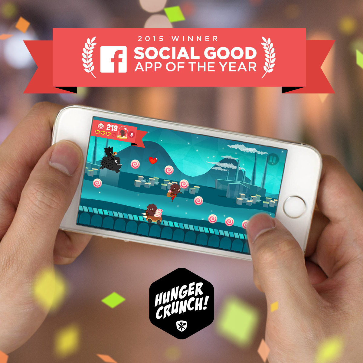 Facebook’s “Social Good App of the Year" is not only super challenging it also feeds orphaned children worldwide!
