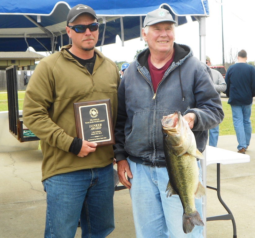 Lunker weighing at 8.12 Lbs.