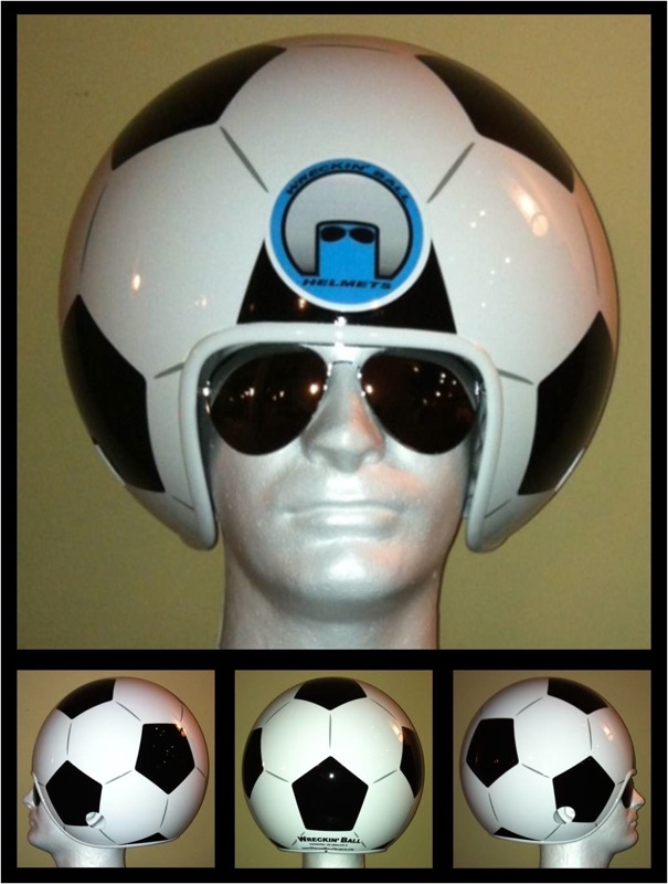 Wreckin' Ball Helmet for Soccer Fans