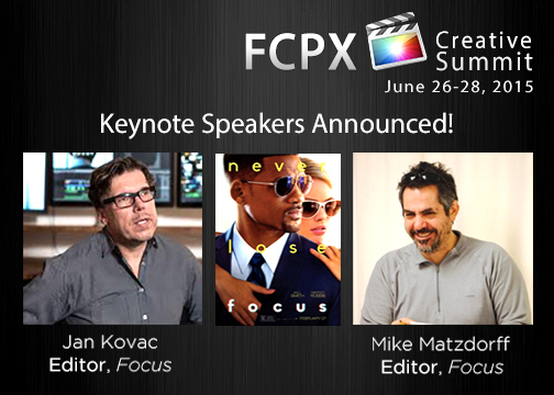 FCPX Creative Summit Keynote Speakers