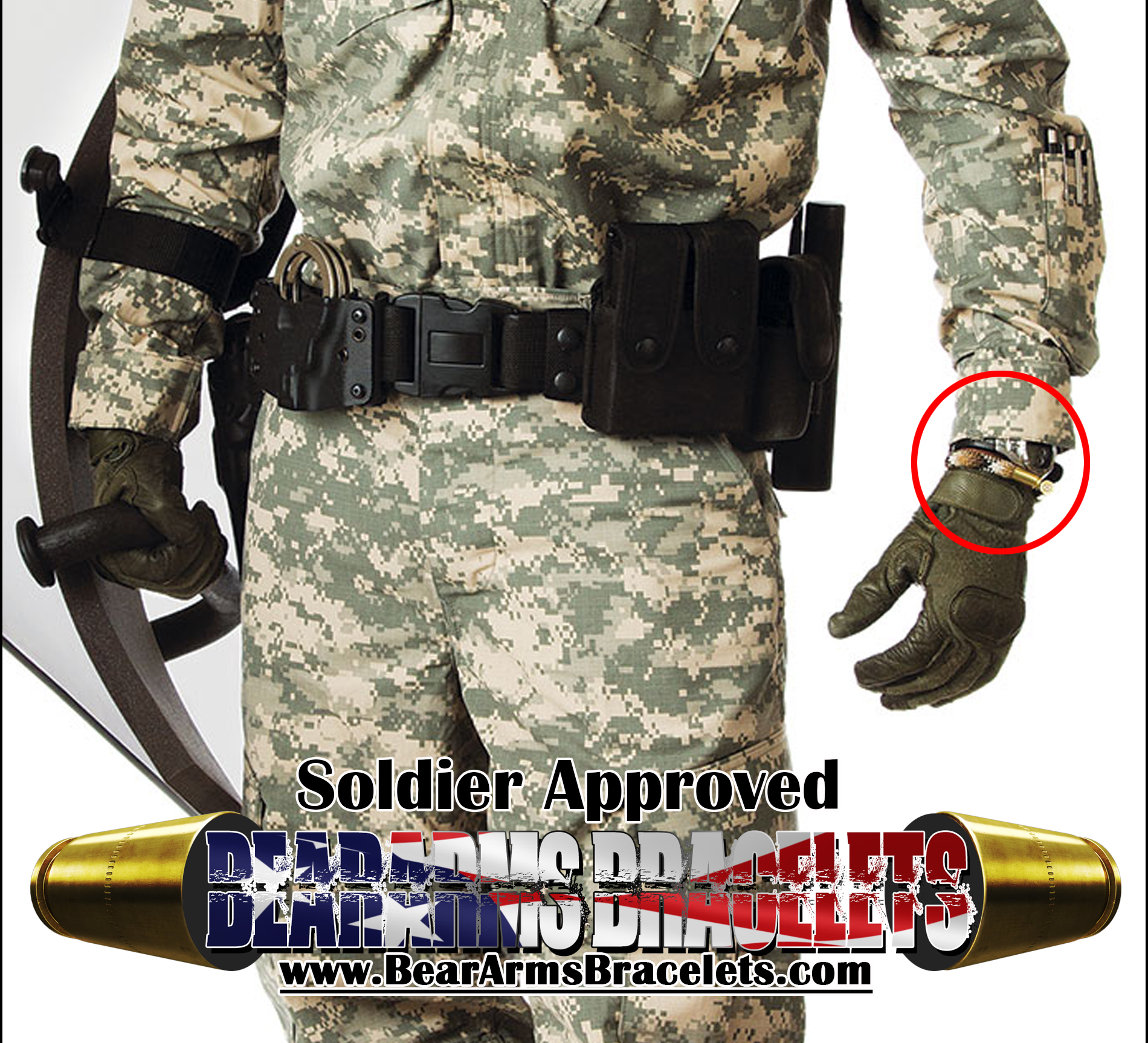 BearArms Bullet Bracelets are Soldier Approved!