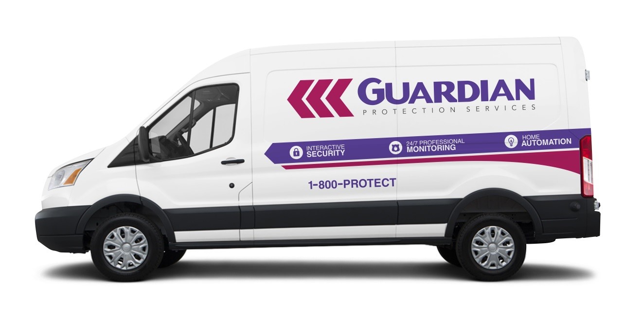 Guardian’s newest fleet of vans display the new logo.