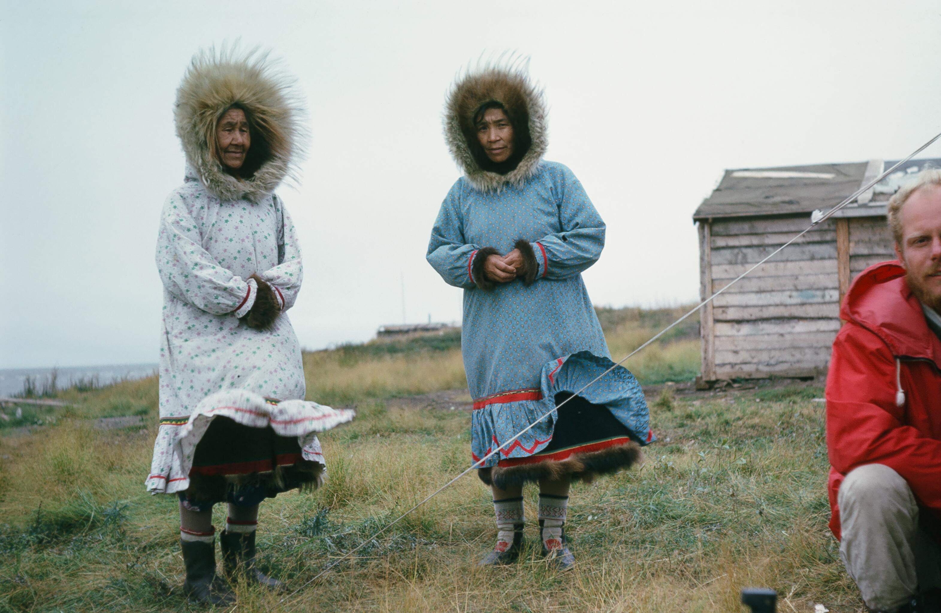 Eskimos welcomed us at Tuktoyaktuk at the Arctic Ocean