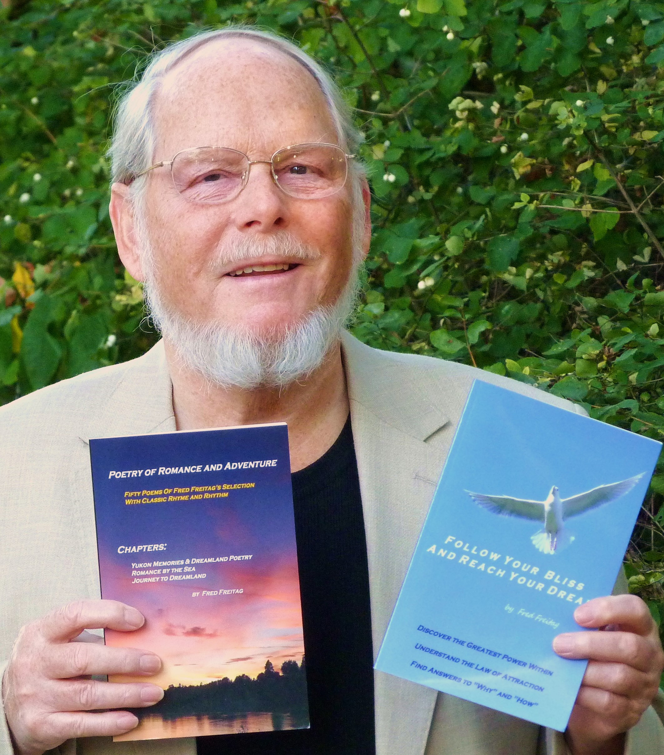 Fred Freitag with his new books in 2014