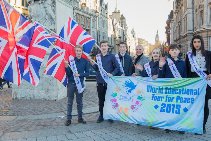 In London March 7, 2015, members of the local chapter of Youth for Human Rights were joined by the Youth for Human Rights International World Tour.