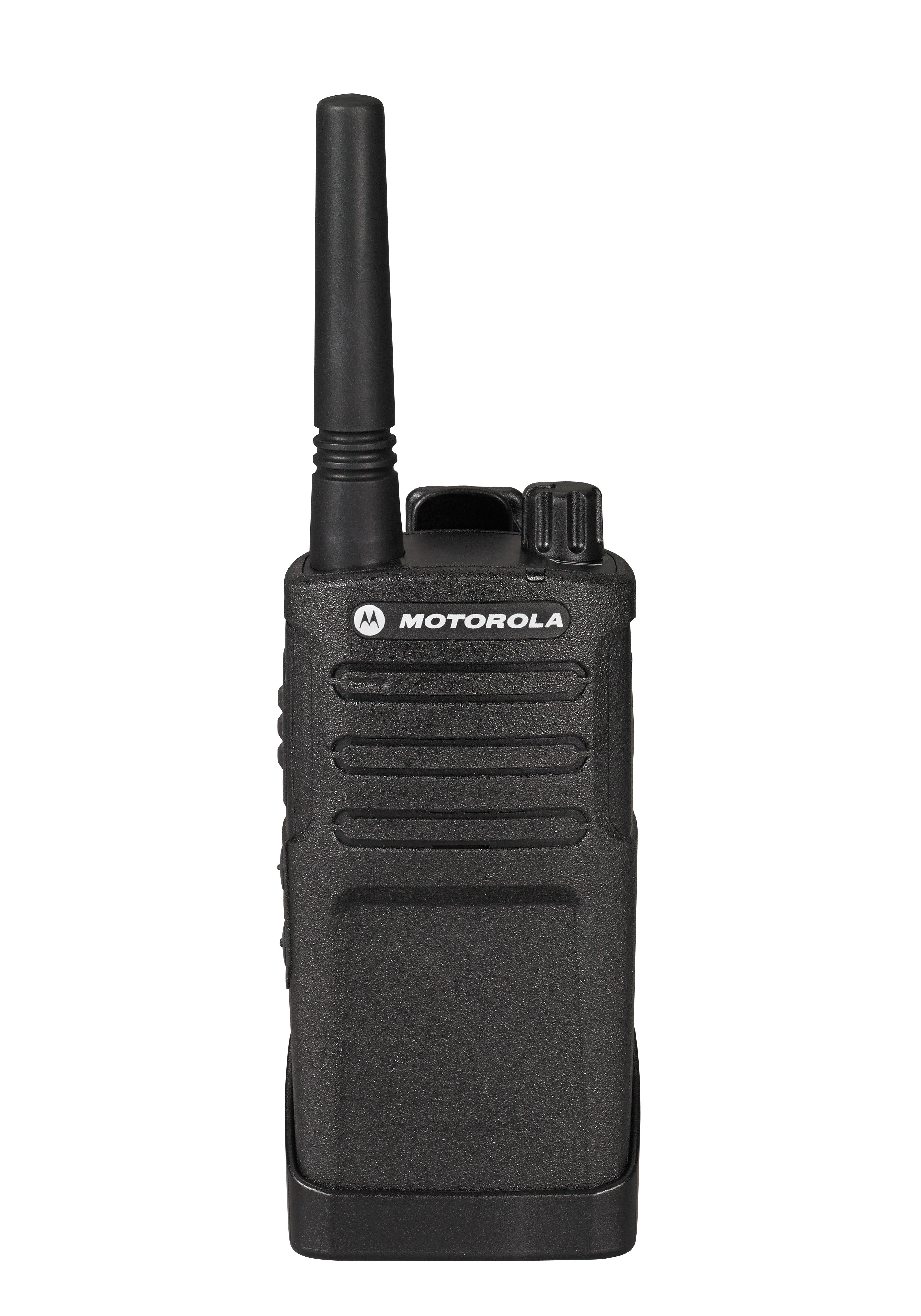 The Motorola RMM2050 radio features a channel announcement with voice alias, audible call tones, channel scan, hands-free VOX mode (with optional accessories), voice scrambling and more.
