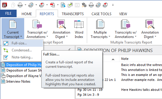 The TextMap product is widely used by law firms of all sizes because of its ease-of-use, its ability to link multiple exhibits to transcripts and its robust reporting capabilities.