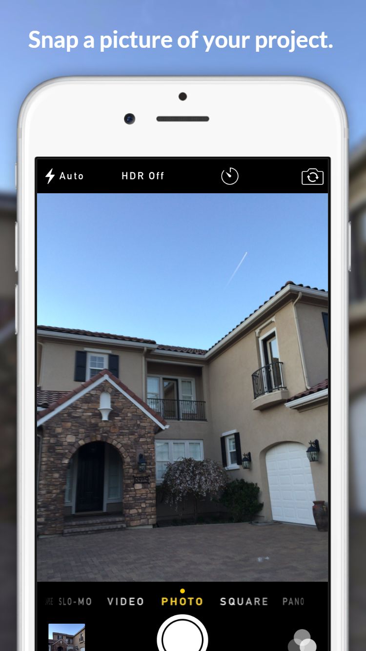 Snap a photo of project