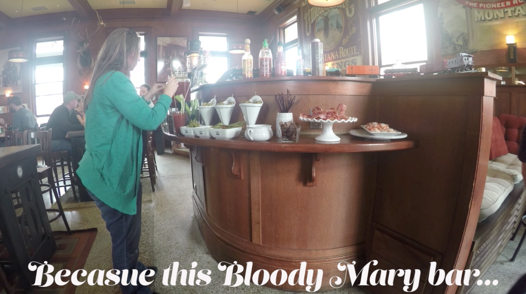 Made in Montana Bloody Mary bar at Trailhead Spirits in Billings, Montana.