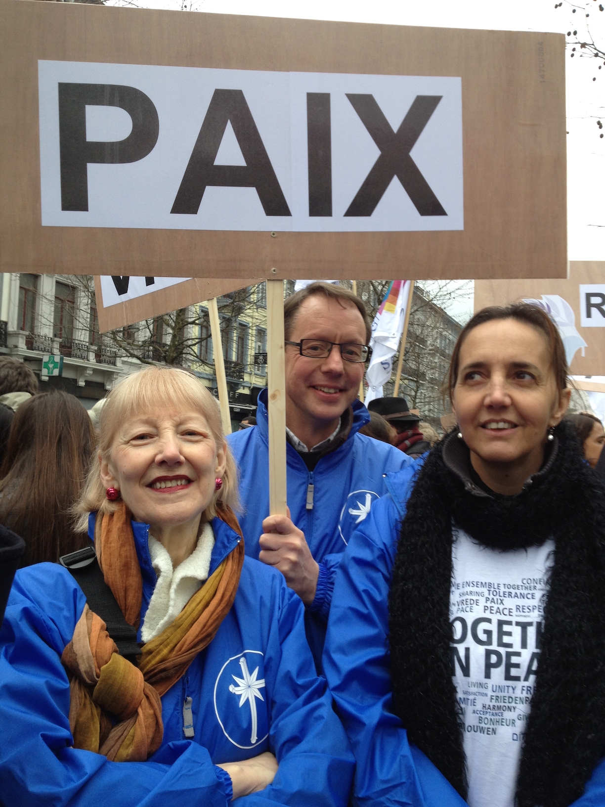 Youth for Human Rights Brussels and their supporters participated in “Together in Peace,” a march through the heart of Brussels to promote peace, and mutual respect.