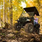 The XRT850 utility vehicle with the optional limited slip differential makes an excellent vehicle for hunting and work.