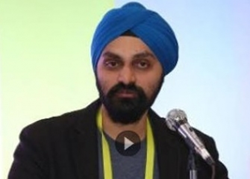 Manpreet Singh of TalkLocal speaking at CES 2015.