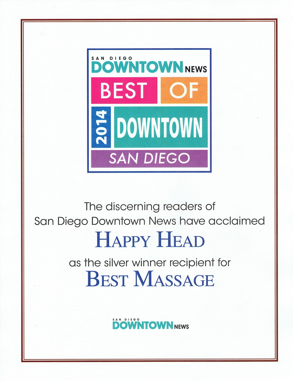 Voted Best Massage In San Diego