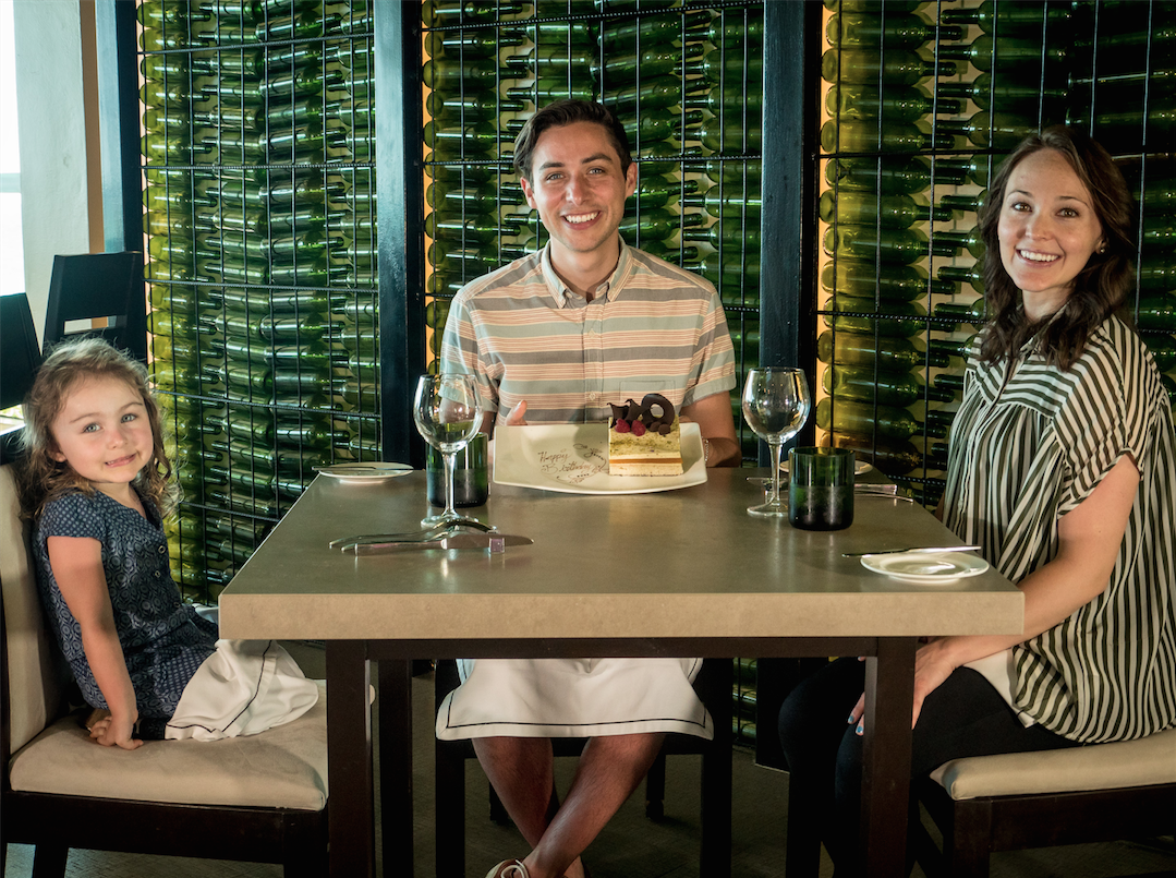 Jason Castro, from hit television show American Idol, enjoyed a Gourmet Inclusive® meal with his family at Generations Riviera Maya, by Karisma