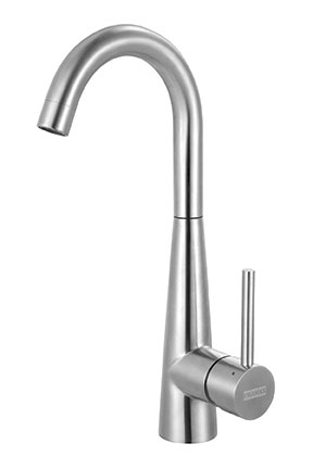 The new Franke Steel Bar Faucet with Swivel Spout lists for $395.