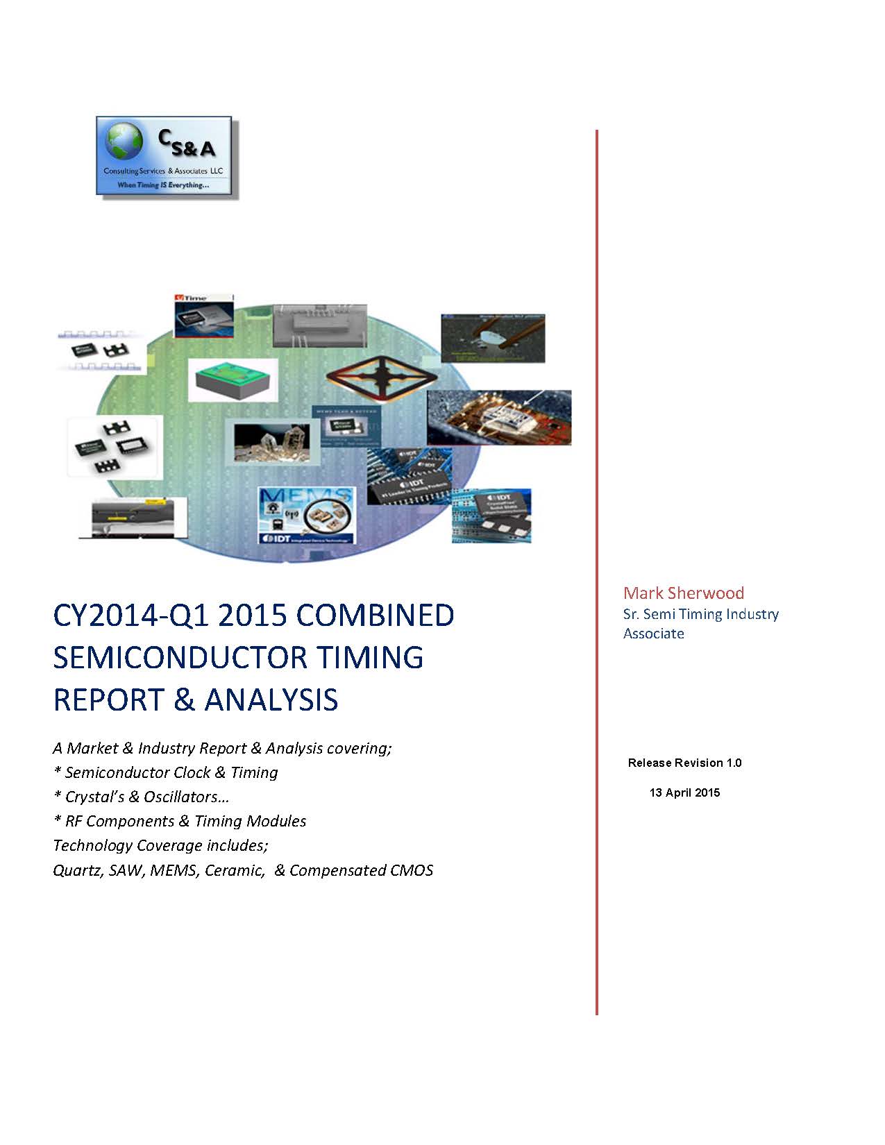 combined timing report cover