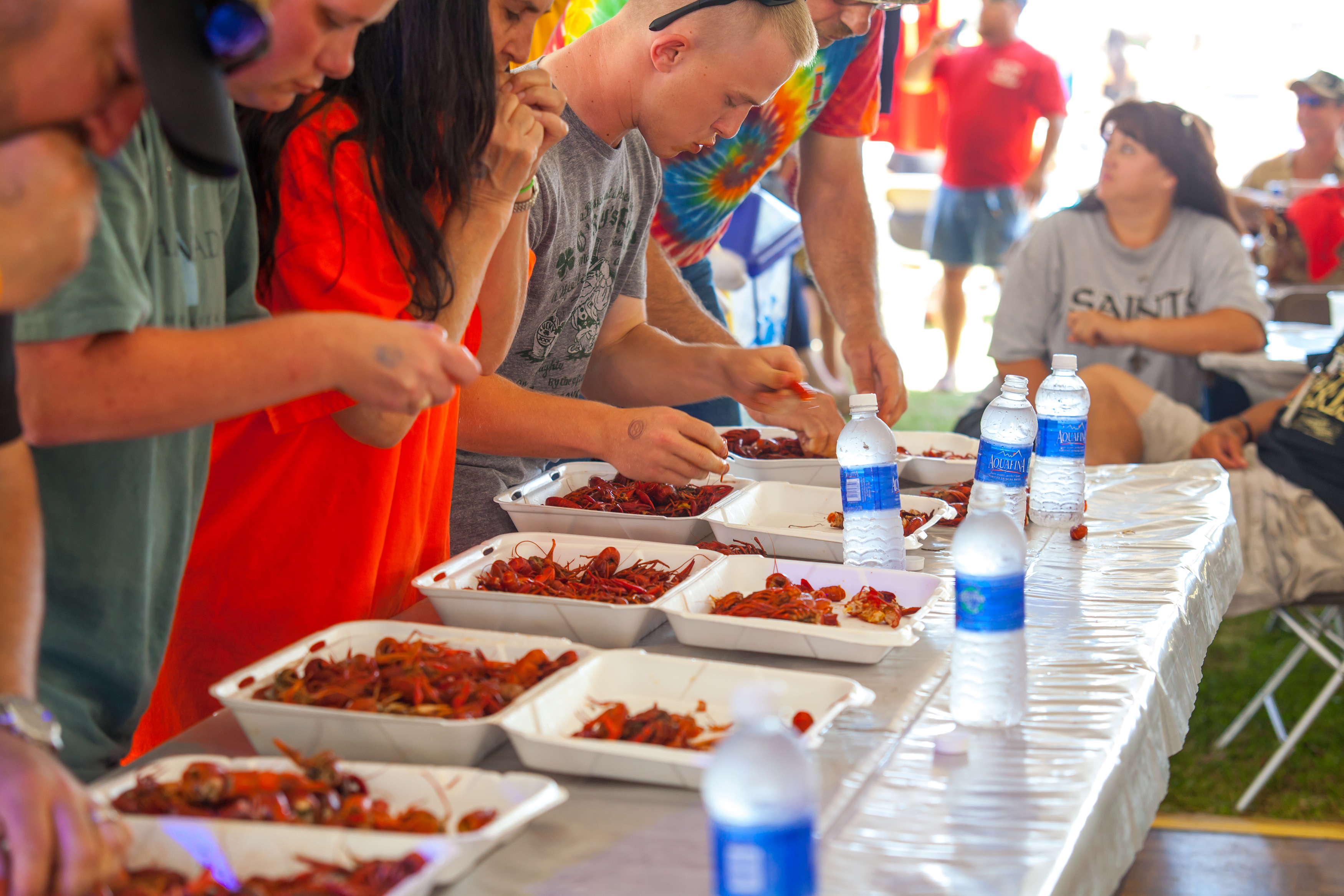 The Pensacola Crawfish Festival offers a wide range of Cajun fare such as crawfish po-boys, crawfish pies, crawfish etouffee and, of course, 16,000 pounds of boiled crawfish.