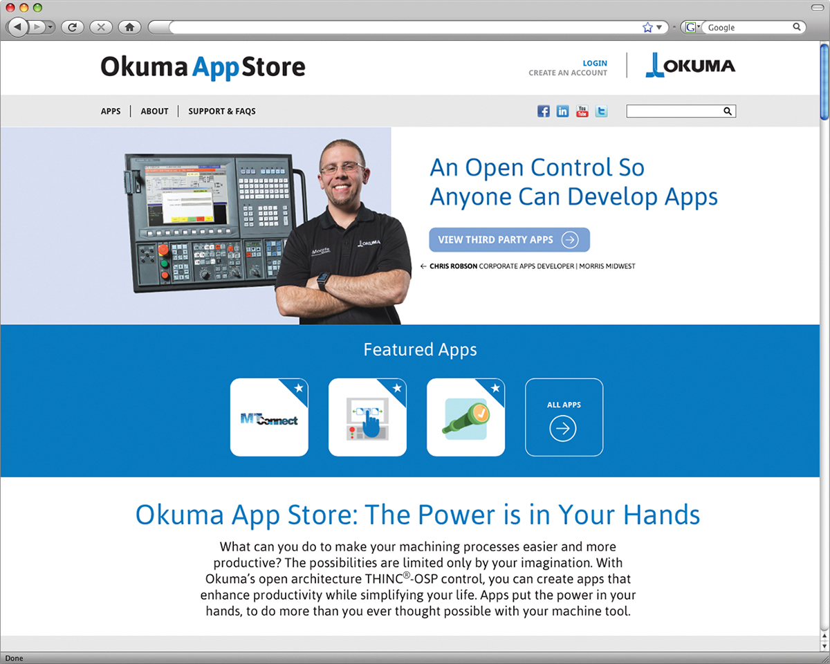 My Okuma App Store