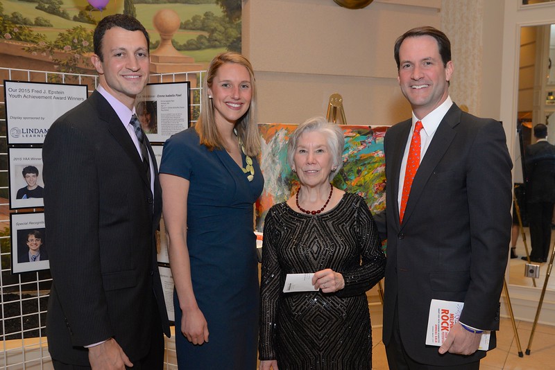 David Flink, Recipient of "Be the Difference" Award, State Representative Caroline Simmons of Stamford, Jane Ross, Executive Director of Smart Kids with Learning Disabilities, Congressman Jim Himes