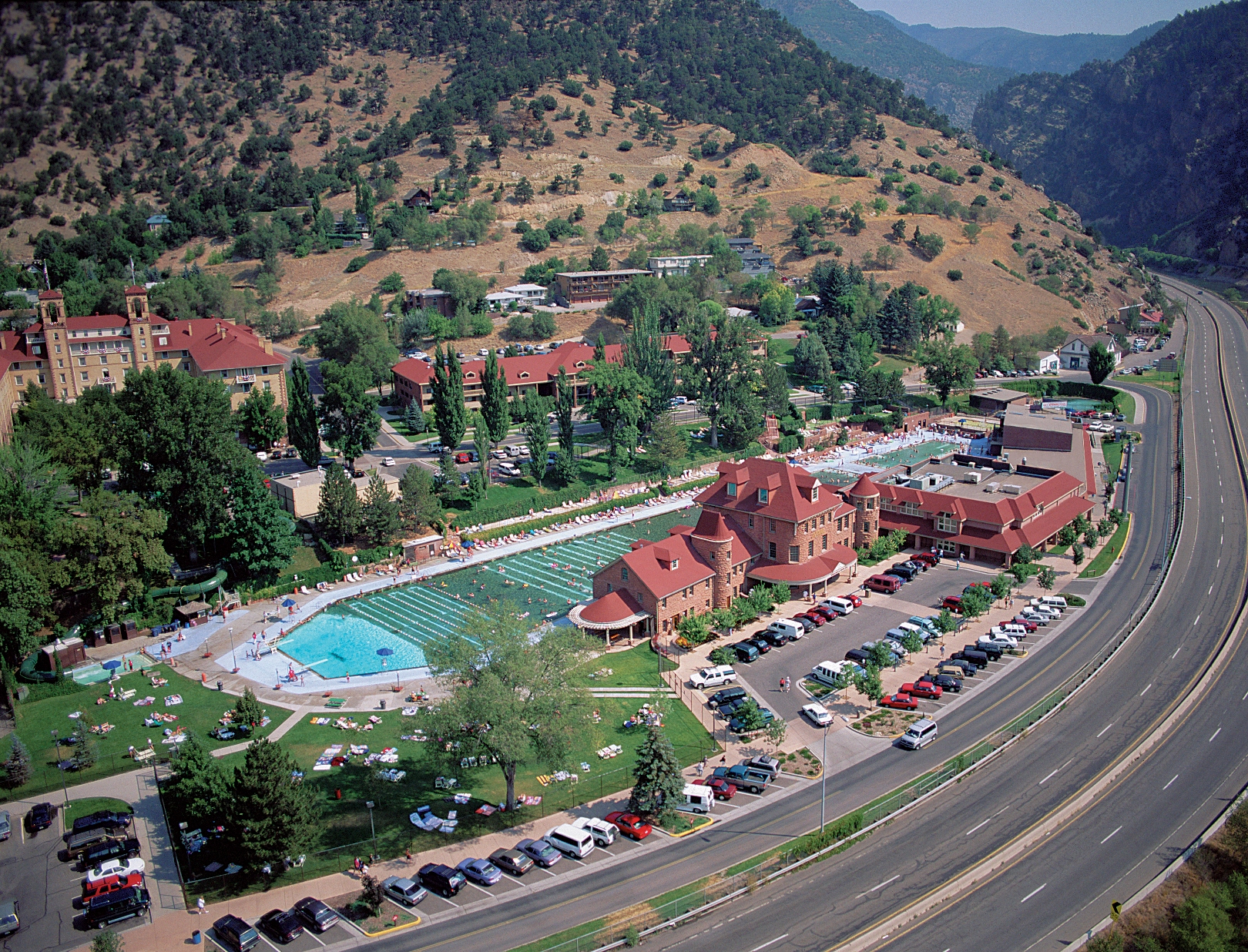 Glenwood Hot Springs, largest mineral hot springs pool in the world
