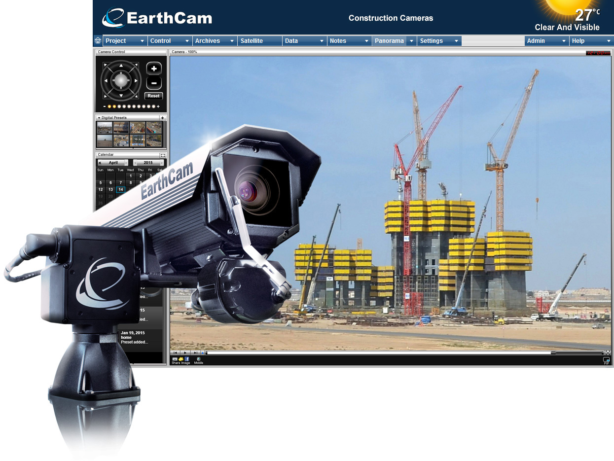EarthCam is documenting significant projects in the region, including Kingdom Tower.