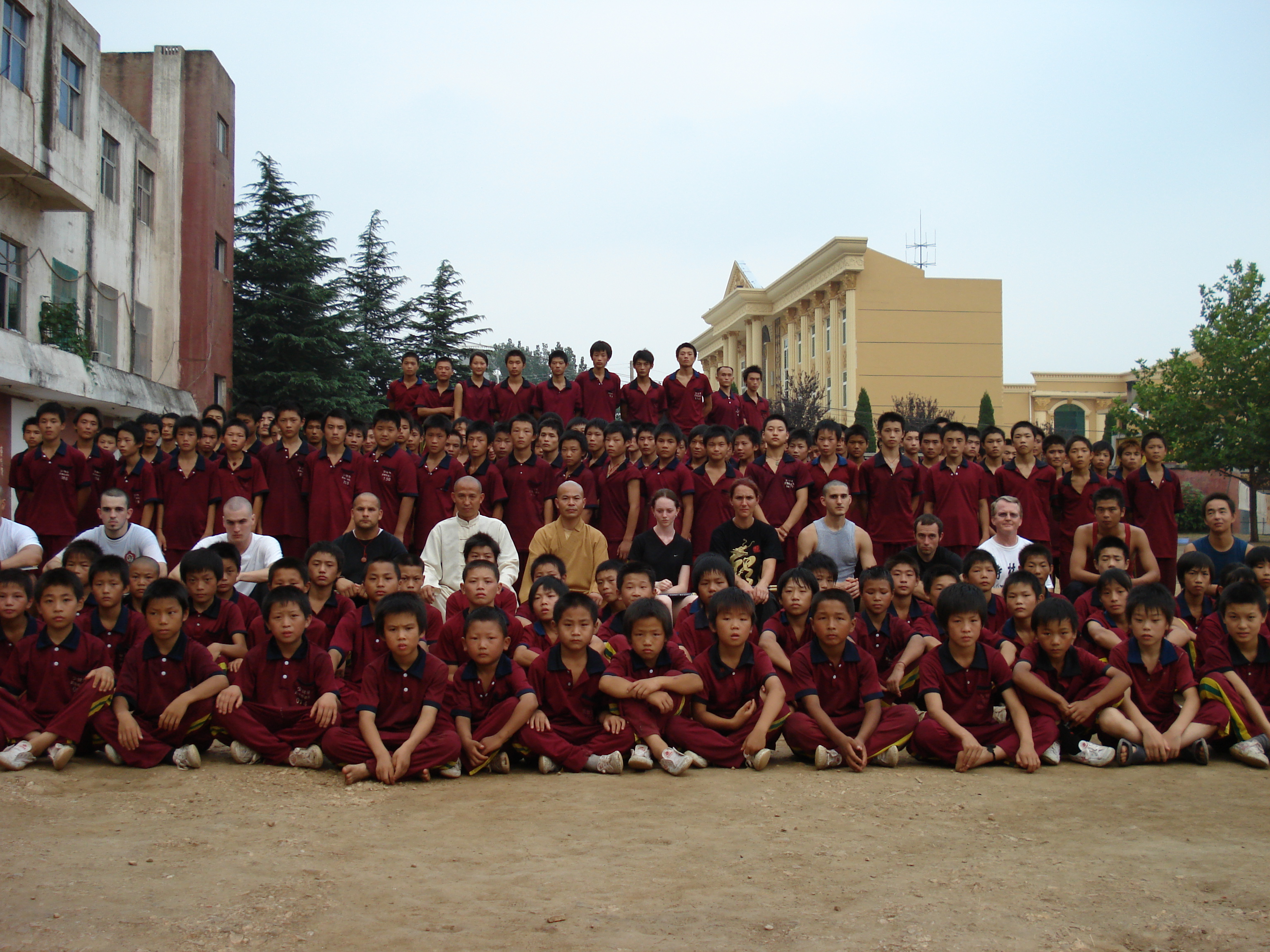 Americans with Shaolin Students