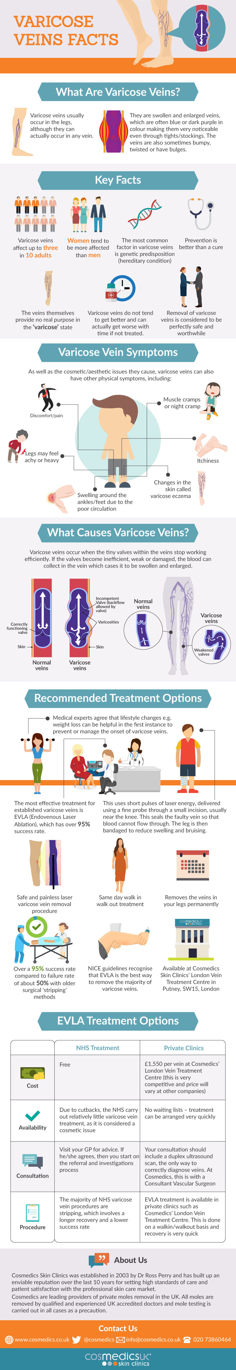 Varicose Vein Facts Infographic